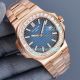 Swiss Replica Patek Philippe Nautilus 5711 Rose Gold Watch White Dial Diamond Bezel (5)_th.jpg